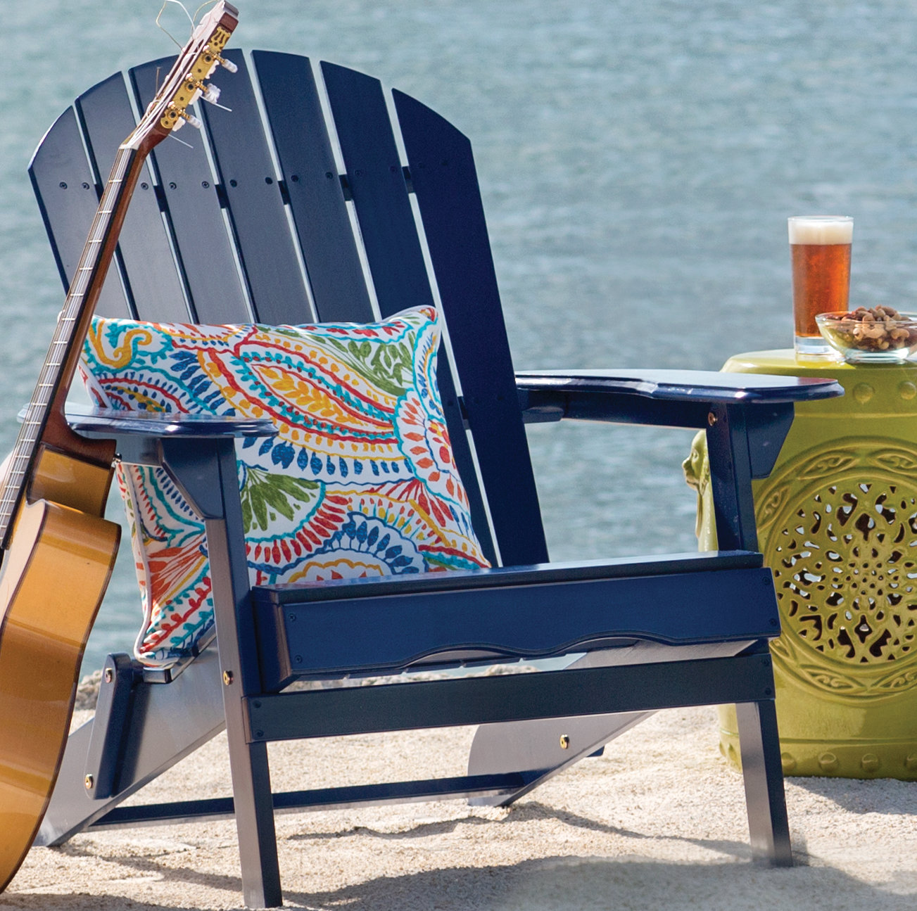 Highland Dunes Kalicki Solid Wood Folding Adirondack Chair Reviews Wayfair